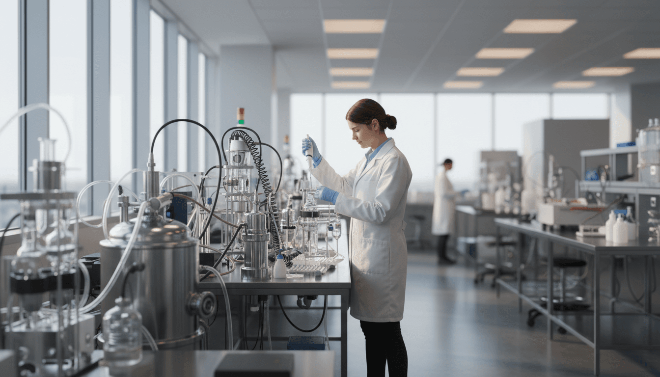 Cellevolve biomanufacturing laboratory in San Francisco with advanced cell therapy equipment